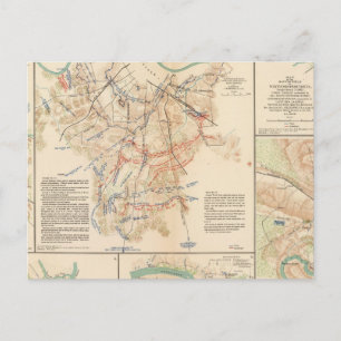Battlefields Nashville, Tenn Vykort