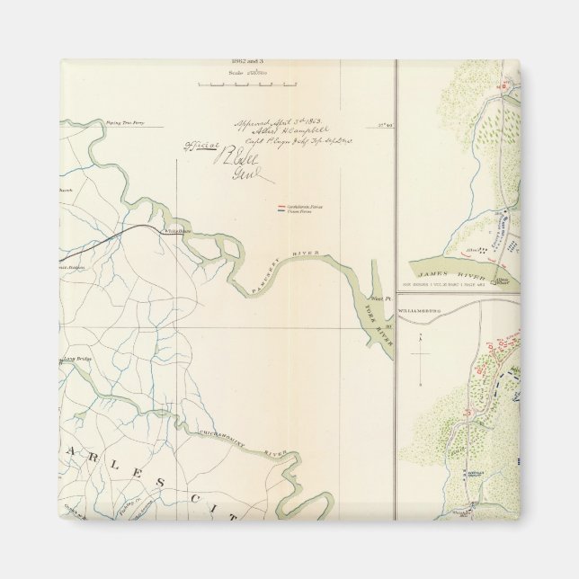 Battlegrounds Richmond, Va Magnet (Framsidan)