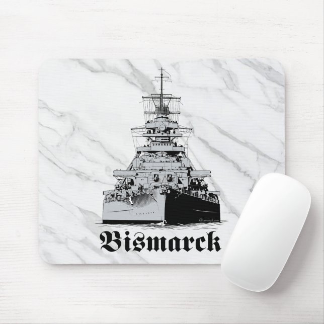 Battleship Bismarck Musmatta (Med mus)