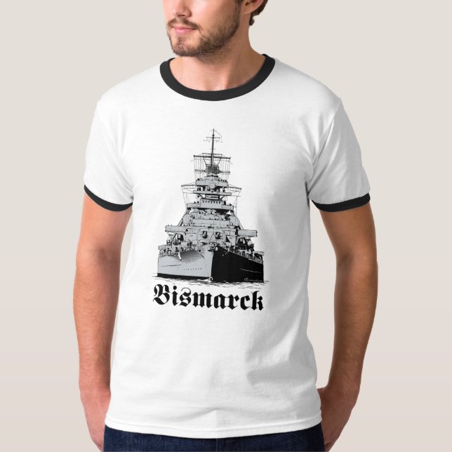 Battleship Bismarck T-shirt (Framsida)