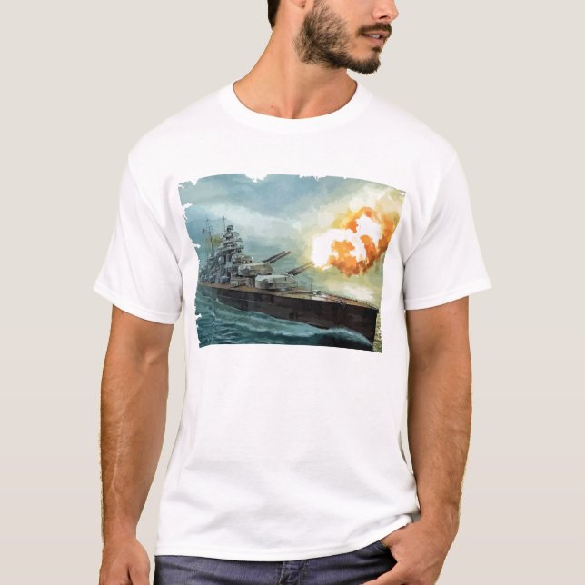 BATTLESHIP-BISMARCK TEE (Framsida)