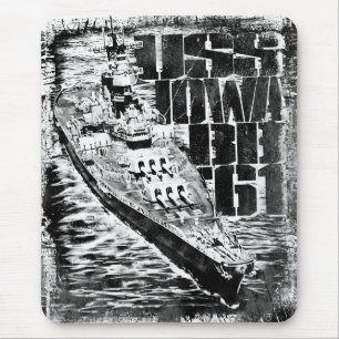 Battleship Iowa Mousepad Musmatta