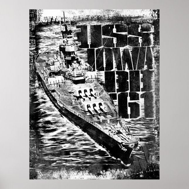 Battleship Iowa poster (Framsidan)