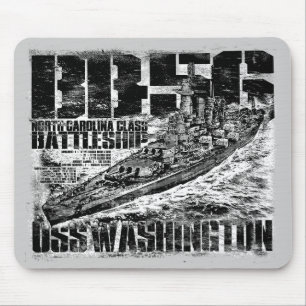 Battleship Washington Mouse Pad Musmatta