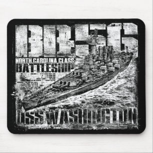 Battleship Washington Mouse Pad Musmatta