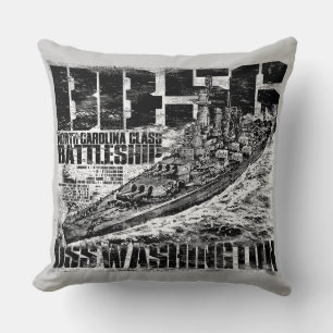 Battleship Washington Pillow Kudde
