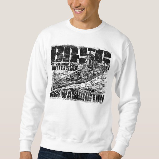 Battleship Washington Pullover Sweatshirt (Framsida)