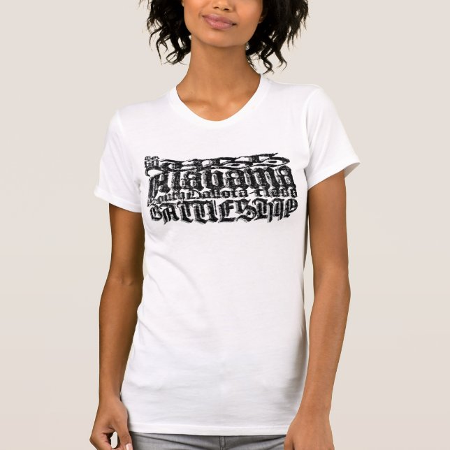Battleshöft Alabama T-Shirt (Framsida)
