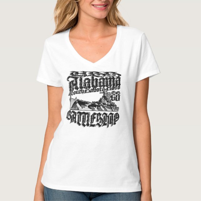 Battleshöft Alabama T-Shirt (Framsida)