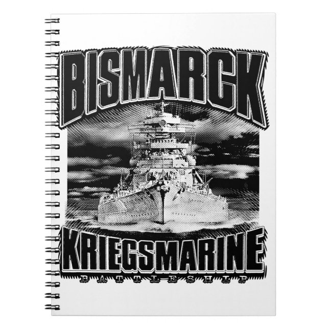 Battleshöft Bismarck Anteckningsbok (Framsidan)