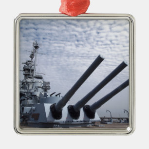 Battleshöft USS Alabama Julgransprydnad Metall