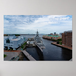 Battleshöft USS Wisconsin "Whisky" Poster