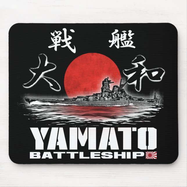 Battleshöft Yamato Mouse Pad Mousepad Musmatta (Framsidan)