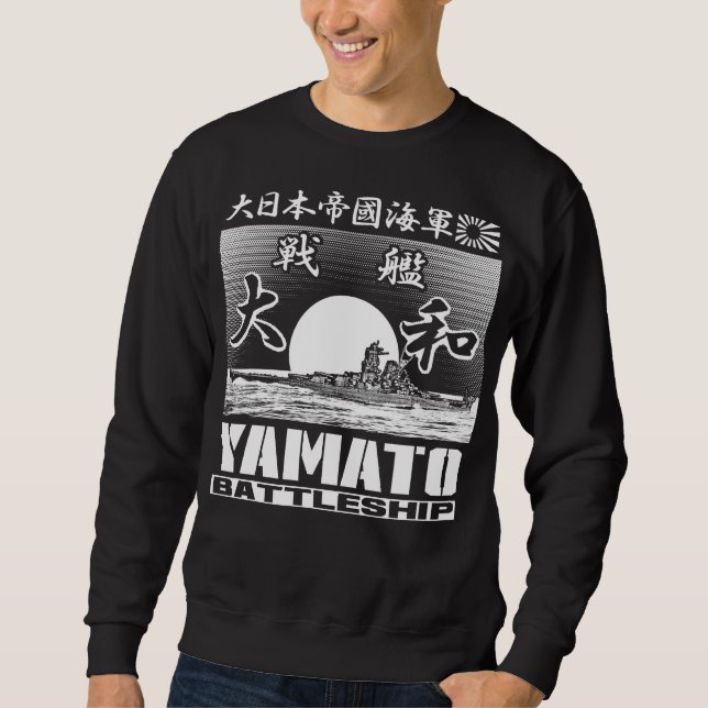 Battleshöft Yamato Sweatshirt T-Shirt (Framsida)