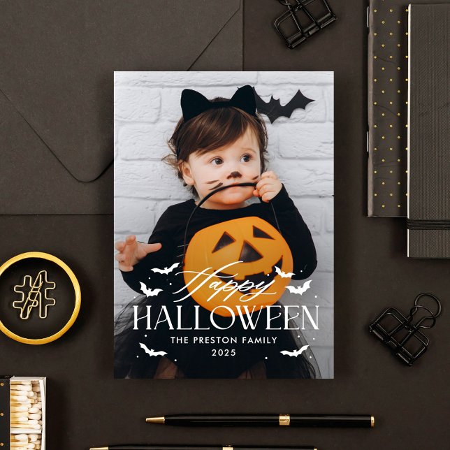 Battöverlägg Halloween-fotokort Kort (Skapare uppladdad)