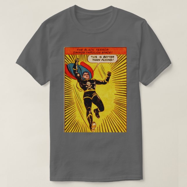 Bättre än att flyga retro-estetiskt t shirt (Design framsida)