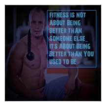 Bättre än du brukade vara Motivationsaffisch