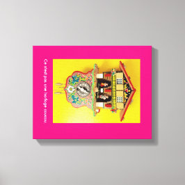 Bättre än en kuckoklocka? En omslagen arbetsyta. Canvastryck