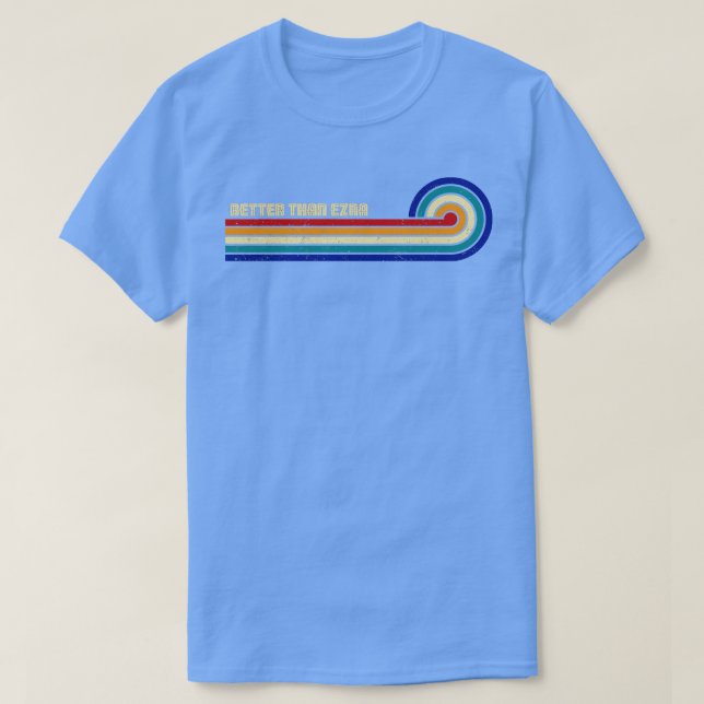 Bättre än Ezra Retro Sunset T Shirt (Design framsida)