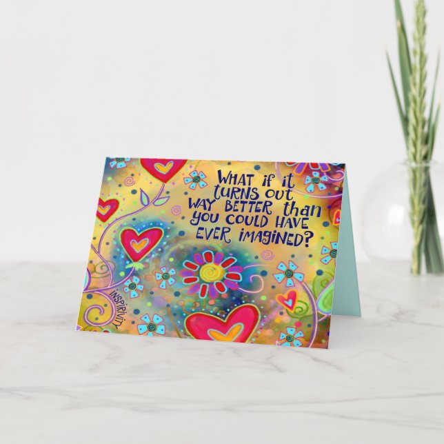 "Bättre än förväntat" inspiration Kort (Framsida)