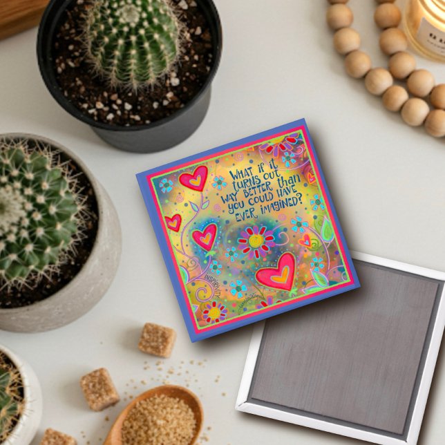 Bättre än Roligt för Blommigt för bildade citattec Magnet (Skapare uppladdad)