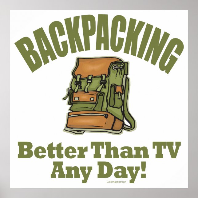 Bättre än TV - backpack Poster (Framsidan)