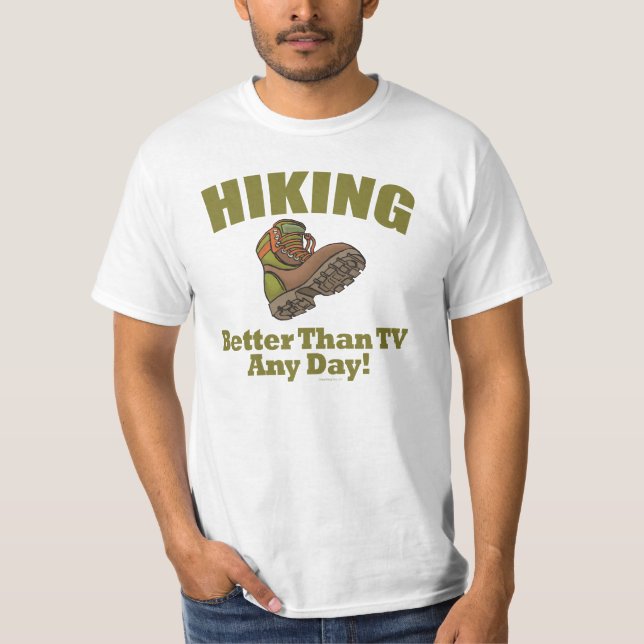 Bättre än TV - Hiking Tee Shirt (Framsida)