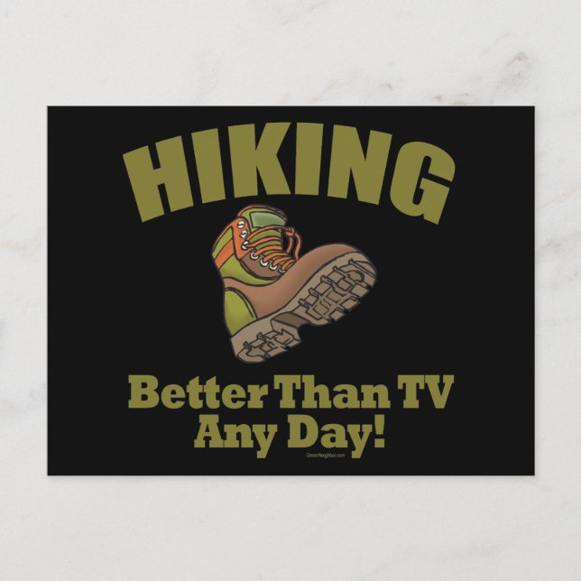 Bättre än TV - Hiking Vykort (Framsida)