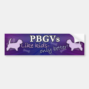 Bättre än ungar PBGV Bildekal