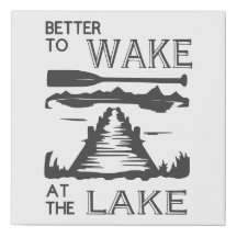 Bättre än Wake vid Sjö Wall Canvas