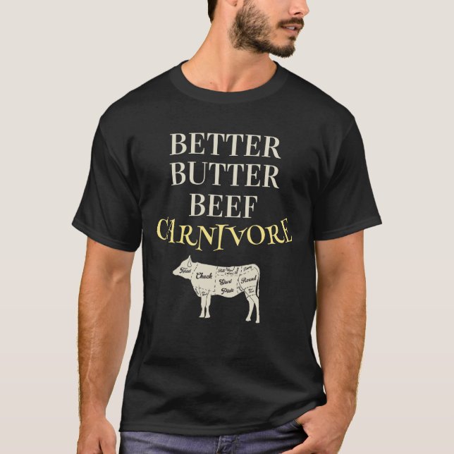 Bättre Anpassade för köttätare T Shirt (Framsida)