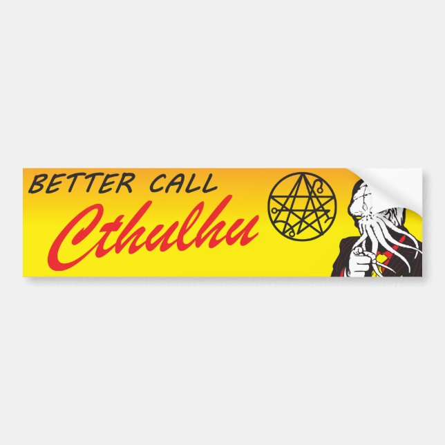 Bättre appellCthulhu bildekal (Framsidan)