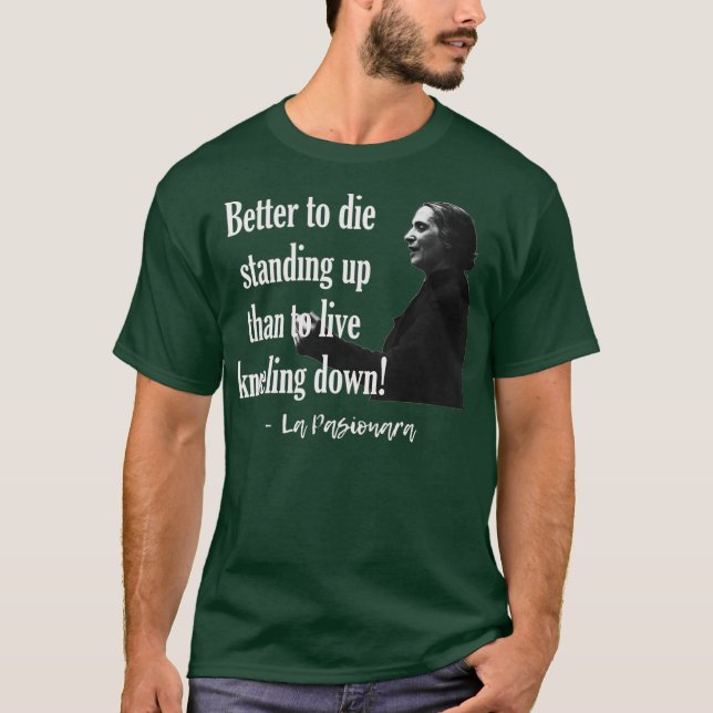 BÄTTRE ATT DIE STÄNDIG ÄN ATT LEVA KUNSKAPER T SHIRT (Framsida)