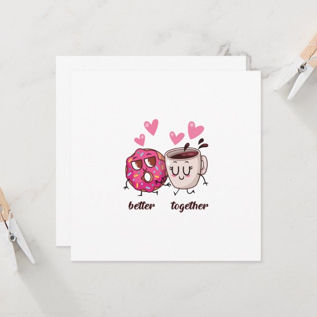 Bättre att kombinera alla hjärtans dagskort kort (Fram/Back In Situ)