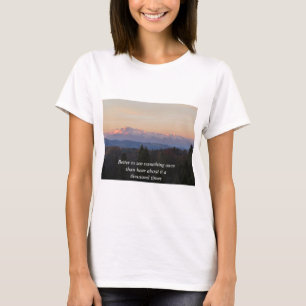 Bättre att se något gång Tatras Travel Quote T Shirt
