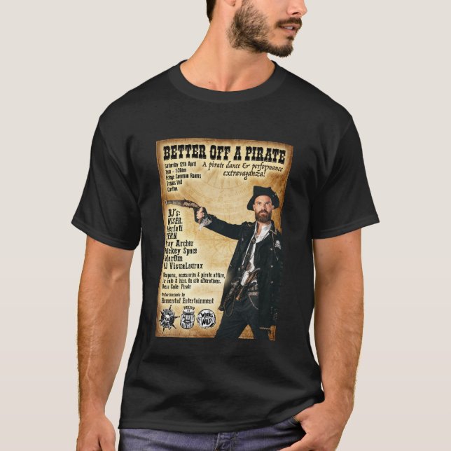 Bättre av A Pirat T Shirt (Framsida)