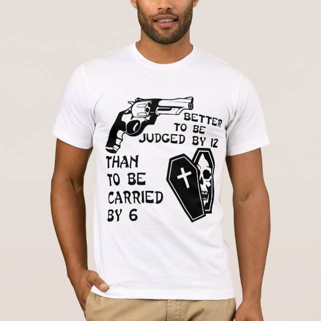 Bättre bedömd med 12 än med 6 # t shirt (Framsida)