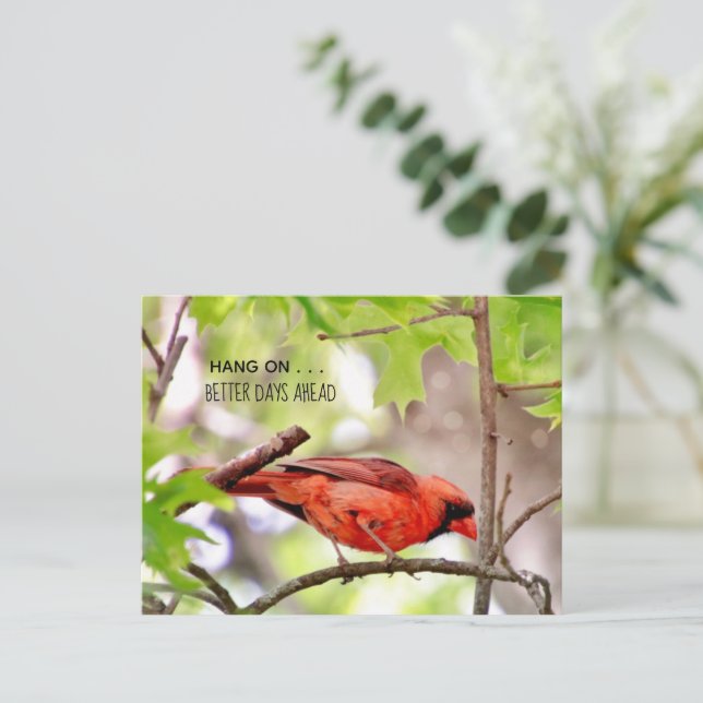 Bättre dagar är på väg vykort (Stående Fram)