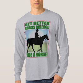 Bättre gräsmilkostnadritt en häst t-shirt