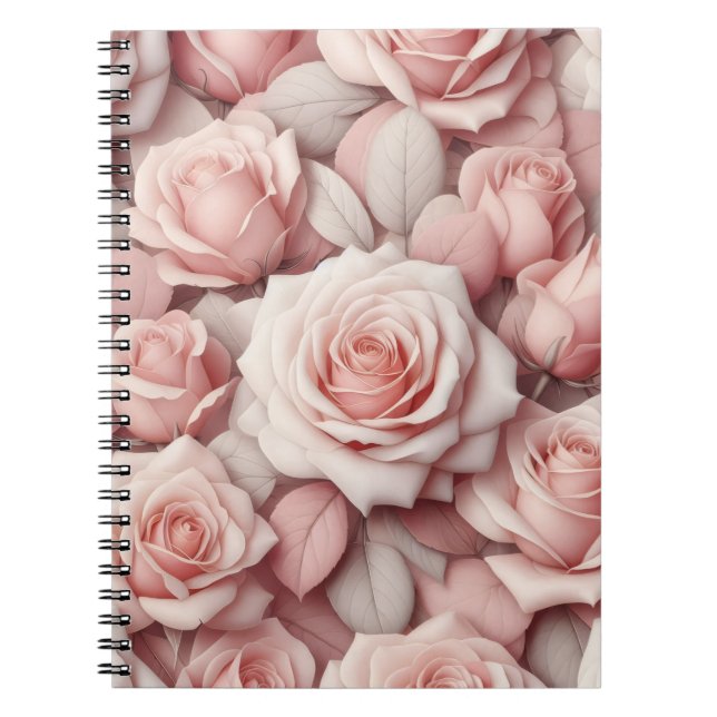 Bättre i rosa rosor anteckningsbok (Framsidan)