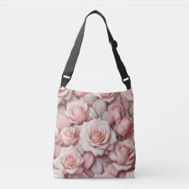 Bättre i rosa rosor axelväska