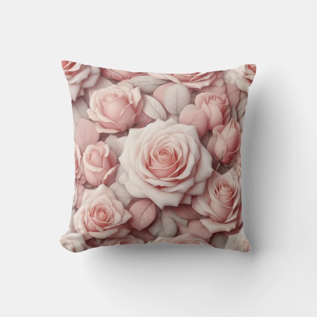 Bättre i rosa rosor kudde (Framsida)