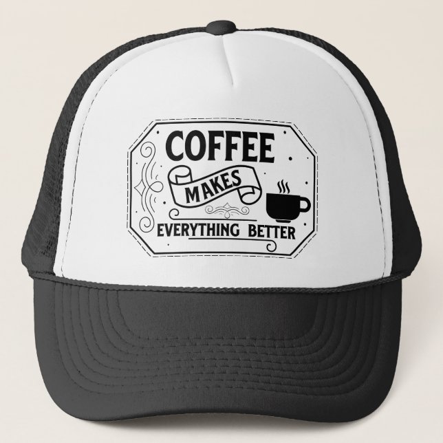 bättre kaffe  anställd ord konst  keps (Framsida)