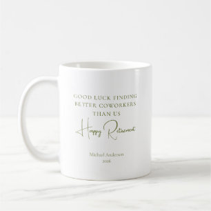Bättre kollegor än oss pensionspresent kaffemugg