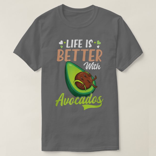 Bättre liv med Avocado Design Avocado T Shirt (Design framsida)