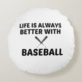 BÄTTRE LIV MED BASEBALL SPORT RUND KUDDE