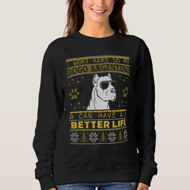 Bättre liv med Dogo Argentino Den underbara uggla  T Shirt (Framsida)