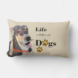 bättre liv med hundar lumbarkudde