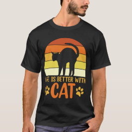 bättre liv med katt t shirt