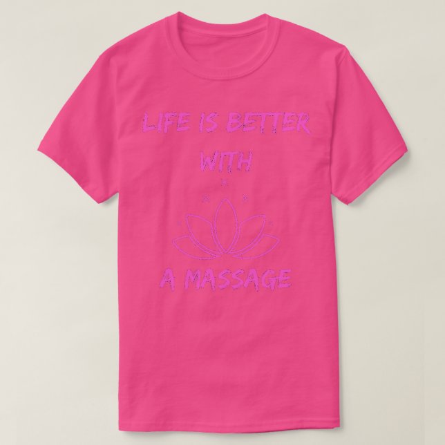 bättre liv med massage Sticker T Shirt (Design framsida)